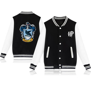 Harry Potter Ravenclaw Baseball Jacket Casual Sweater Coat