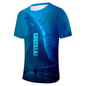 Godzilla vs Kong #2 3D Printed T-shirts Short Sleeve Shirts for Youth