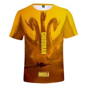 Godzilla vs Kong #3 3D Printed T-shirts Short Sleeve Shirts for Youth