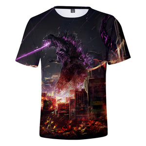 Godzilla vs Kong #4 3D Printed T-shirts Short Sleeve Shirts for Youth