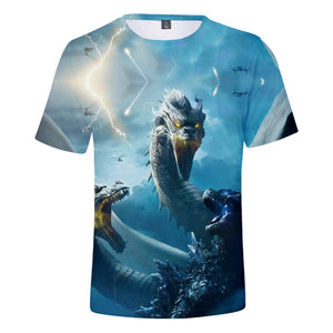 Godzilla vs Kong #7 3D Printed T-shirts Short Sleeve Shirts for Youth
