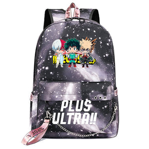 My Hero Academia Deku #1 Shoolbag Backpack USB Charging Students Notebook Bag for Kids Gifts