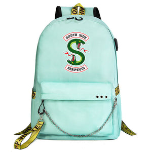 Riverdale Shoolbag Backpack USB Charging Students Notebook Bag for Kids Gifts