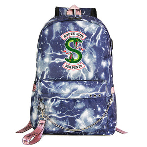 Riverdale Shoolbag Backpack USB Charging Students Notebook Bag for Kids Gifts