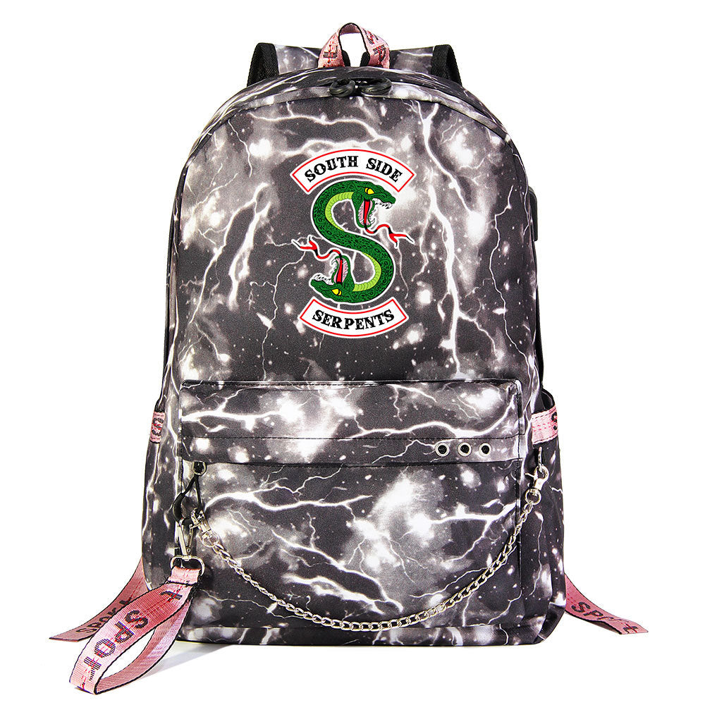 Riverdale Shoolbag Backpack USB Charging Students Notebook Bag for Kids Gifts