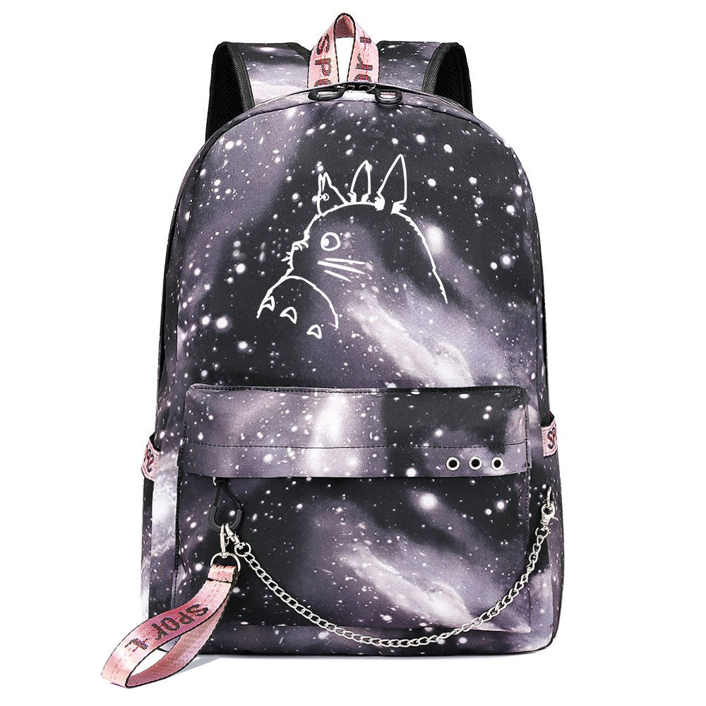 Tonari no Totoro Shool Bag Backpack USB Charging Students Notebook Bag for Kids Gifts