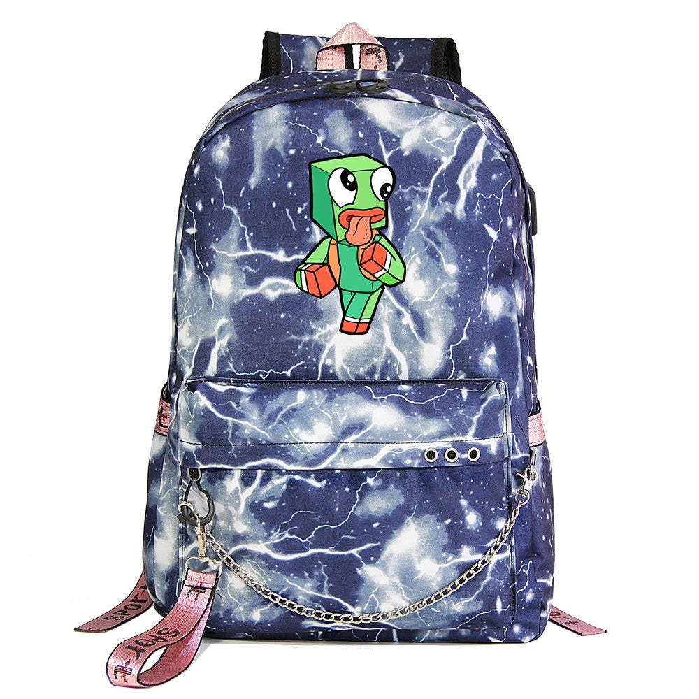 Unspeakable Gaming Shool Bag Backpack USB Charging Students Notebook Bag for Kids Gifts