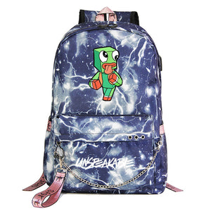 Unspeakable Gaming Shool Bag Backpack USB Charging Students Notebook Bag for Kids Gifts