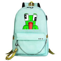 Unspeakable Gaming Frog #2 Shool Bag Backpack USB Charging Students Notebook Bag for Kids Gifts