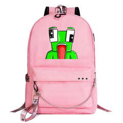 Unspeakable Gaming Frog #2 Shool Bag Backpack USB Charging Students Notebook Bag for Kids Gifts