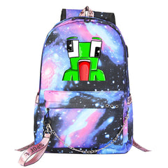 Unspeakable Gaming Frog #2 Shool Bag Backpack USB Charging Students Notebook Bag for Kids Gifts