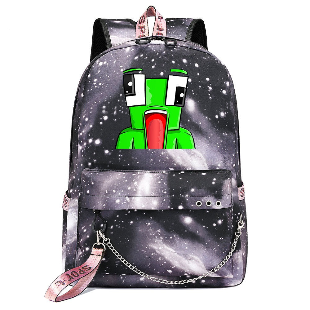 Unspeakable Gaming Frog #2 Shool Bag Backpack USB Charging Students Notebook Bag for Kids Gifts