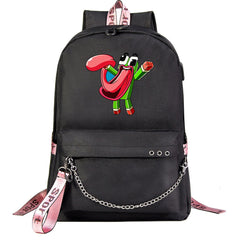 Unspeakable Gaming Frog #3 Shool Bag Backpack USB Charging Students Notebook Bag for Kids Gifts