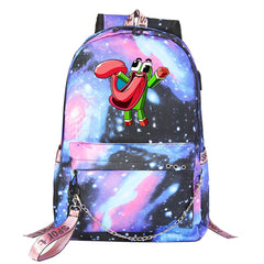 Unspeakable Gaming Frog #3 Shool Bag Backpack USB Charging Students Notebook Bag for Kids Gifts