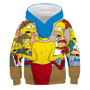 Springfield The Simpsons 3D Printed Sweater Sweatshirt for Youth Kids