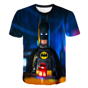 Lego Ninjago 3D Printed T-shirts Short Sleeve Shirts for Adults Kids