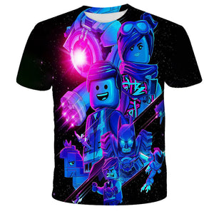 Lego Ninjago 3D Printed T-shirts Short Sleeve Shirts for Adults Kids