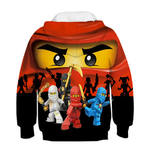 Cute Ninjago 3D Printed Sweater Sweatshirt for Youth Kids
