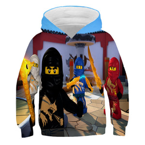 Cute Ninjago 3D Printed Sweater Sweatshirt for Youth Kids