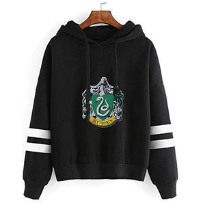 Harry Potter Hogwarts Slytherin Pull-over Hoodie Sweatshirt Outwear
