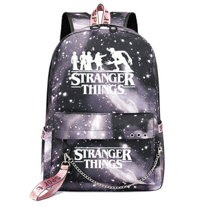 Stranger Things Season 4 Shoolbag Backpack USB Charging Students Notebook Bag for Kids Gifts