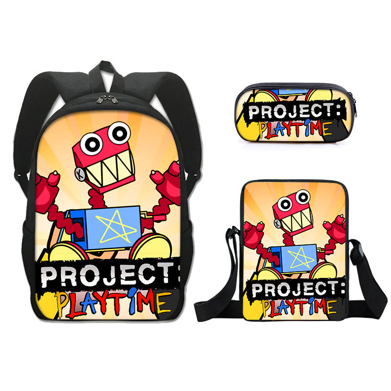 Project Playtime Boxy boo Schoolbag Backpack Lunch Bag Pencil Case 3pcs Set Gift for Kids Students