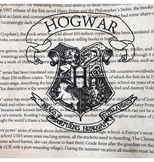 Harry Potter Hogwarts Leisure Canvas Bag One Shoulder with Large Capacity