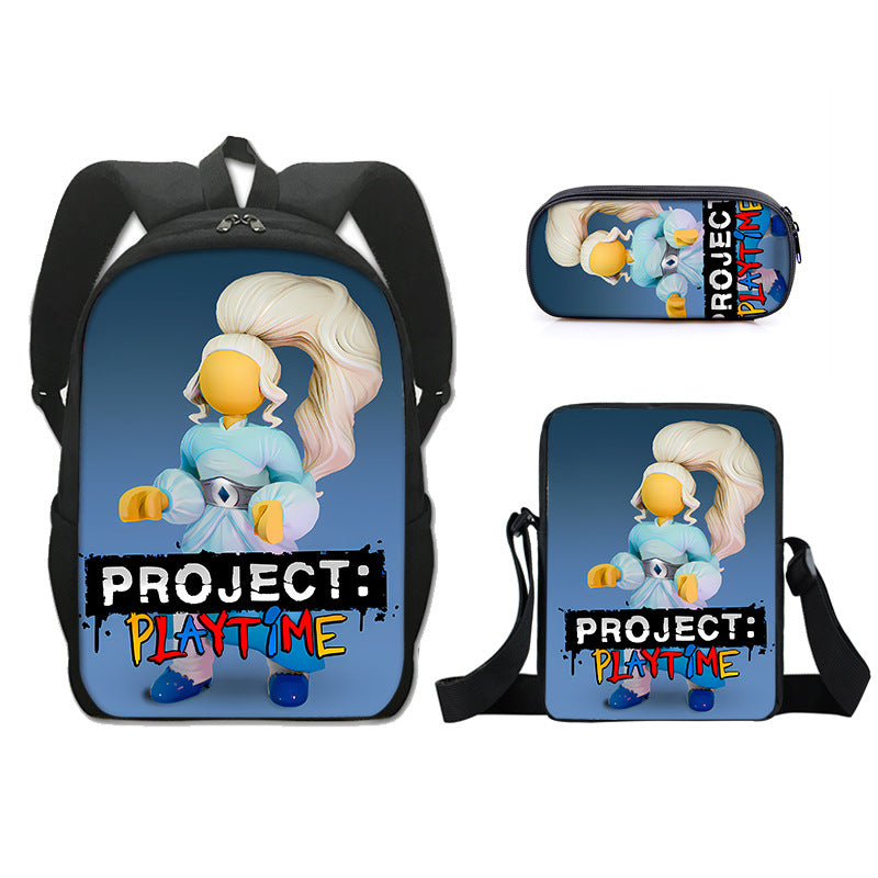 Project Playtime Boxy boo Schoolbag Backpack Lunch Bag Pencil Case 3pcs Set Gift for Kids Students