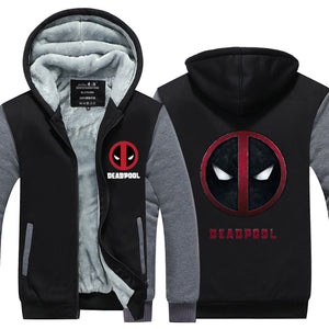 Deadpool Hoodie Jacket Autumn Winter Unisex Zipper Sweatershirt Warm Coat