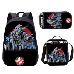 Ghostbusters Schoolbag Backpack Lunch Bag Pencil Case Set Gift for Kids Students