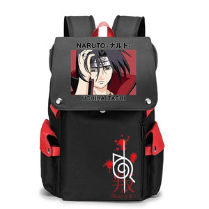 Naruto Backpack Uzumaki Naruto Uchiha Sasuke Cosplay Oxford School Bag