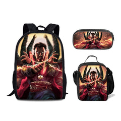 Doctor Strange in the Multiverse of Madness Schoolbag Backpack Lunch Bag Pencil Case Set Gift for Kids Students