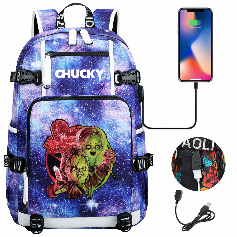 Child's Play USB Charging Backpack School NoteBook Laptop Travel Bags