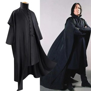 Harry Potter Professor Severus Snape Halloween Cosplay Costume Hogwarts School Uniform