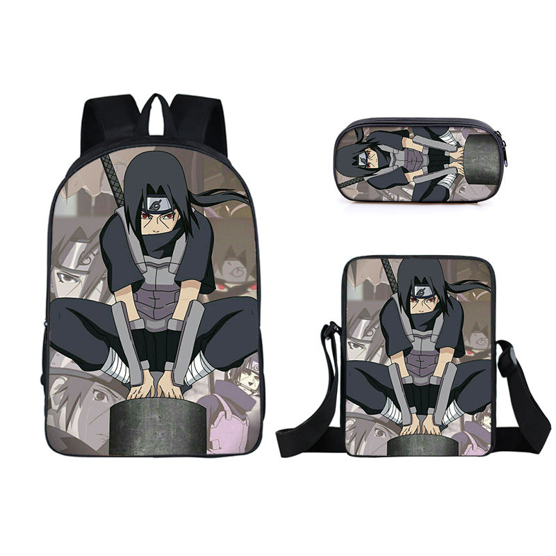 Naruto  Schoolbag Backpack Lunch Bag Pencil Case Set Gift for Kids Students