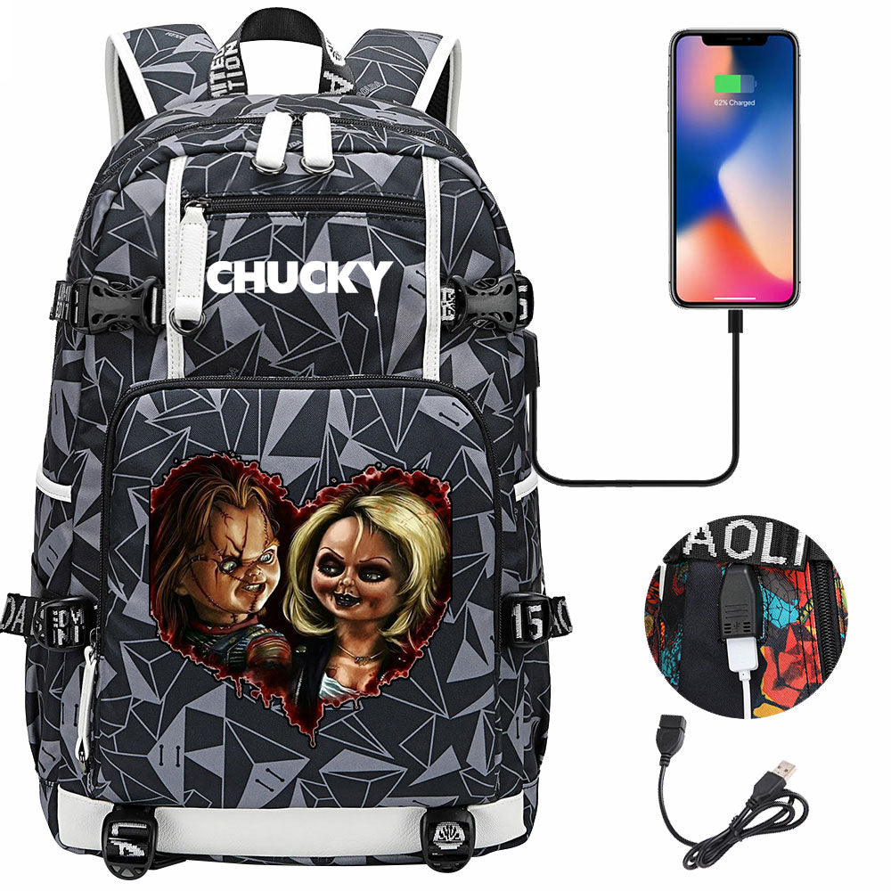 Child's Play USB Charging Backpack School NoteBook Laptop Travel Bags