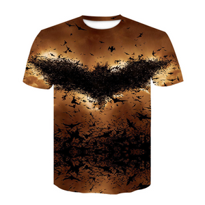 The Dark Knight Batman 3D Printed T-shirts Short Sleeve Shirts for Adults Kids