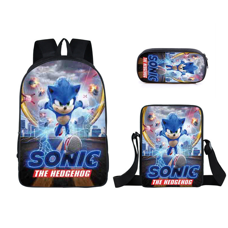 Hedgehog Schoolbag Backpack Lunch Bag Pencil Case Set Gift for Kids Students