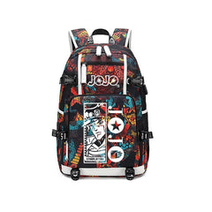 JoJo's Bizarre Adventure USB Charging Backpack School NoteBook Laptop Travel Bags