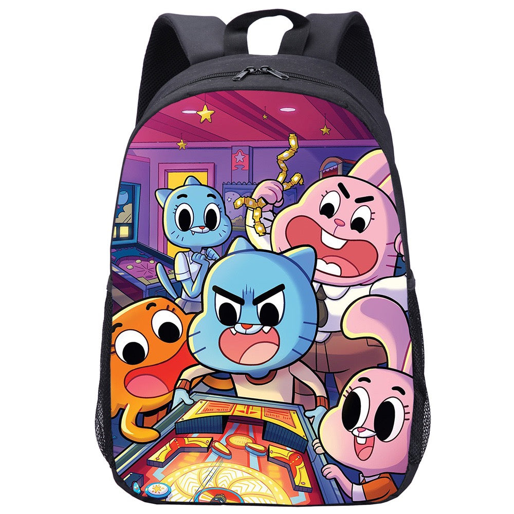 The Amazing World of Gumball  Backpack School Sports Bag for Kids Boy Girl