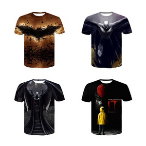 The Dark Knight Batman 3D Printed T-shirts Short Sleeve Shirts for Adults Kids