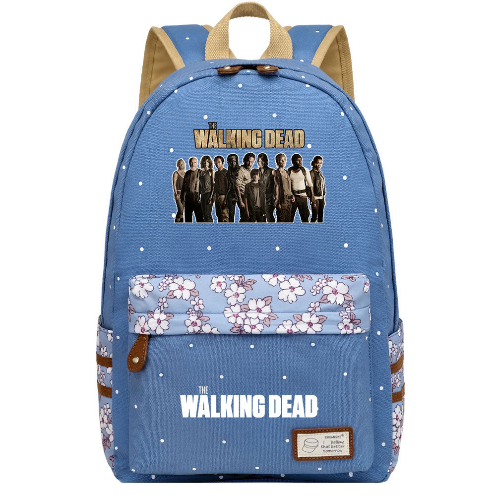 The Walking Dead Canvas Travel Backpack School Bag For Girl Kids Boy