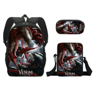 Venom 2 Schoolbag Backpack Lunch Bag Pencil Case Set Gift for Kids Students