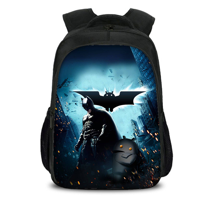 The Batman Dark Knight Backpack School Sports Bag for Boys Girls Kids