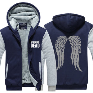 The Walking Dead Hoodie Jacket Autumn Winter Unisex Zipper Sweatershirt Warm Coat