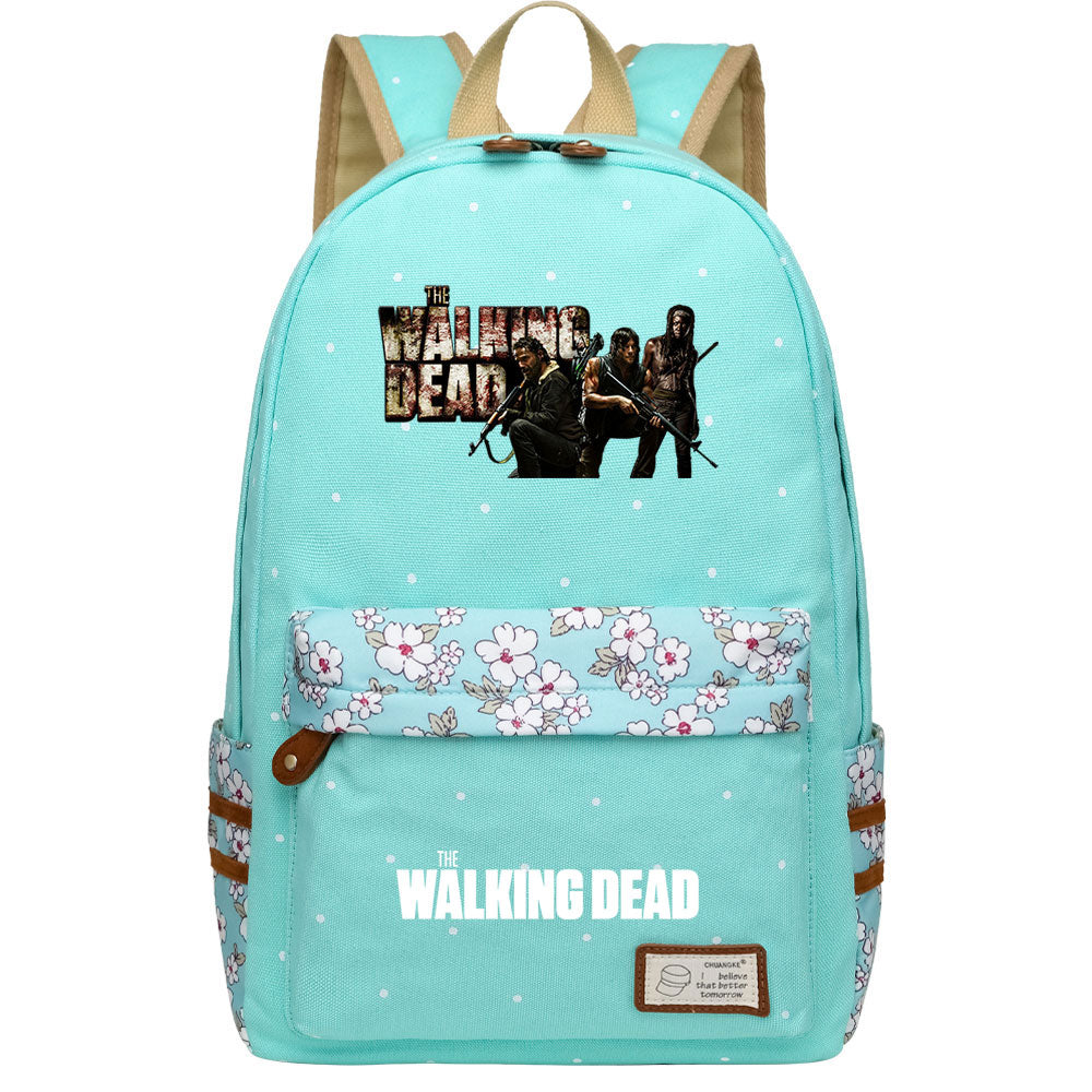 The Walking Dead Canvas Travel Backpack School Bag For Girl Kids Boy