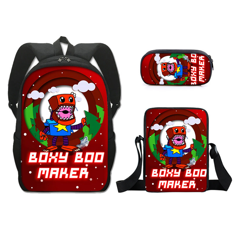 Project Playtime Boxy boo Schoolbag Backpack Lunch Bag Pencil Case 3pcs Set Gift for Kids Students