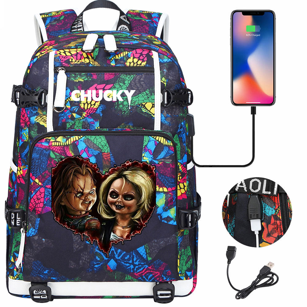 Child's Play USB Charging Backpack School NoteBook Laptop Travel Bags