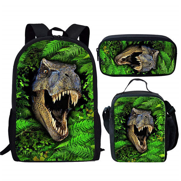 Jurassic World Dominion Schoolbag Backpack Lunch Bag Pencil Case Set Gift for Kids Students