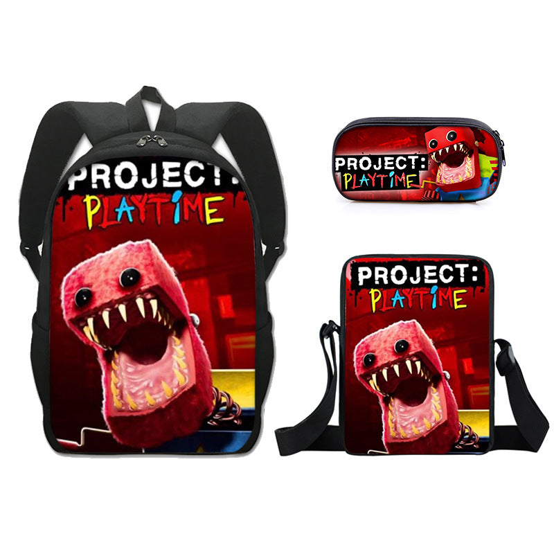 Project Playtime Boxy boo Schoolbag Backpack Lunch Bag Pencil Case 3pcs Set Gift for Kids Students